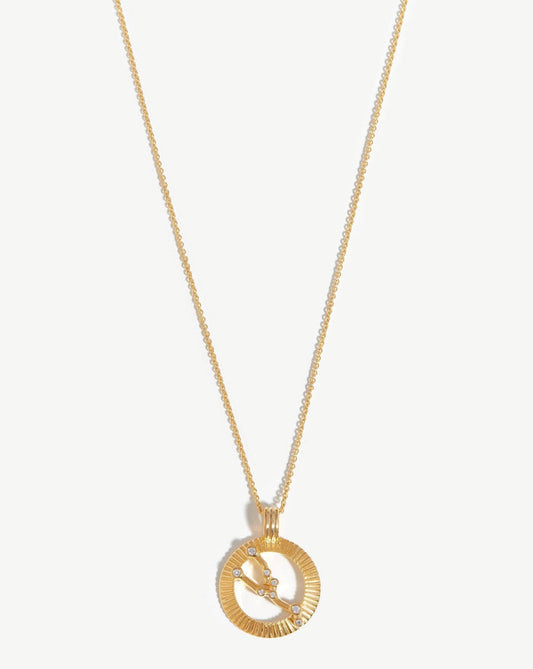 Zodiac Constellation Pendant Necklace - Taurus | 18ct Gold Plated Vermeil/Taurus Necklaces Missoma